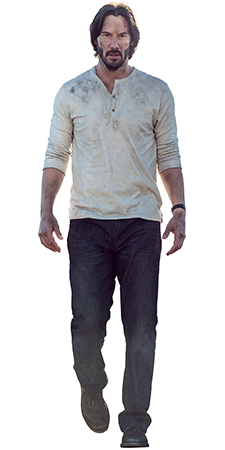 kartonová postava v životní velikosti Keanu Reeves
